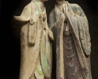'THINKING"   LIFE SIZE CRATED SCULPTURES