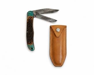 63 SchradeWalden225HHunterKnifeSheathVintage