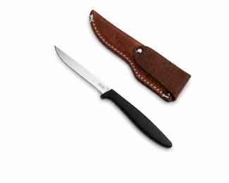 96 GerberPixieParingKnifeLeatherSheathUSAVintage