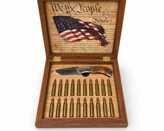 87 BrowningKnifeDummyAmmoDisplayShadowBoxCase