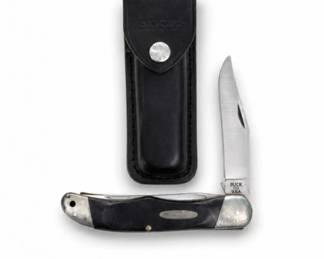 18 VintageBuck317TrailblazerFoldingKnifeSheathUSA