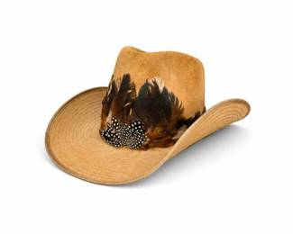 70 WolverineWesternStrawCowboyHatFeatherBand