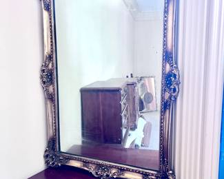 Large gold framed vintage mirror