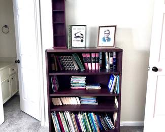 Vintage solid wood bookshelf