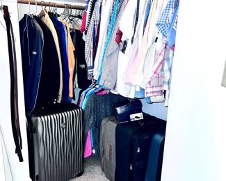 Men's clothes and travel cases