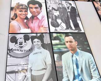 Collectible framed Hollywood posters