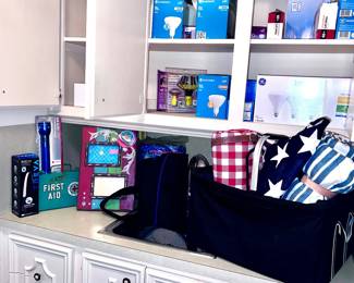 Picnic baskets and coolers