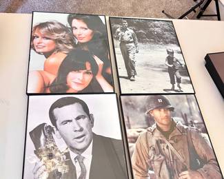 Collectible frame Hollywood posters
