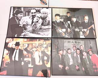 Collectible framed Hollywood posters