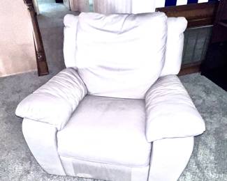 White Leather Chair also has matching White Leather loveseat and couch