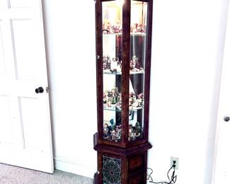Vintage lighted karaoke cabinet