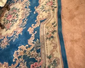 Chinese Aubusson Style Floral Rug