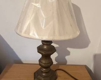 Vintage Stiffel Brass Candlestick Style Table Lamp