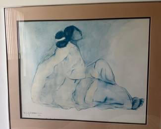 R.C. Gorman "Seated Woman" Lithograph, 1977