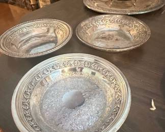 Set of Four Reed & Barton Silver-Plated Serving Dishes