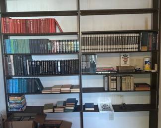 Nathan James Theo Industrial Bookshelf with Assorted Books