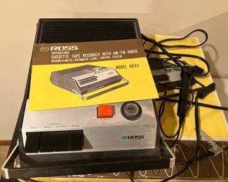 Ross cassette tape recorder