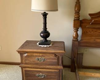 One of pair of nightstands