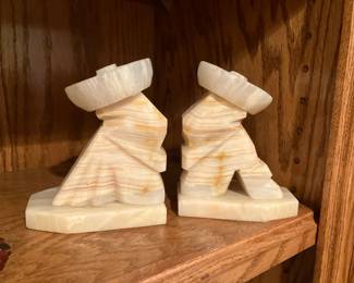 Marble bookends