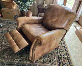 Vintage leather recliner