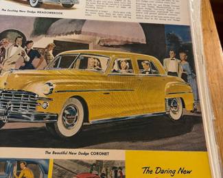 Huge collection of several hundred 1930s through 1960s advertisements