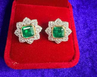 Emerald earrings