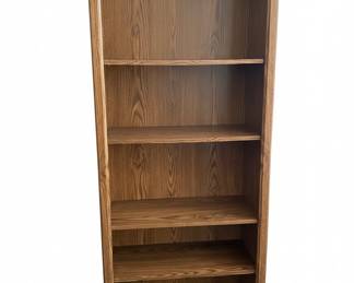 Traditional Oak Veneer Bookcase