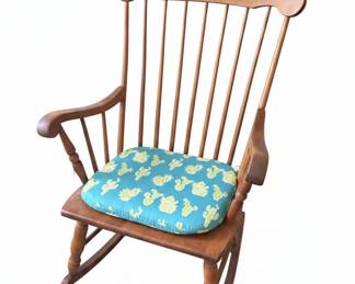 Vintage Nichols  Stone Boston Rocker Spindle Back Rocking Chair