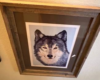 Guy Coheleach Timber Wolf x Framed Art Print