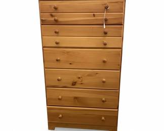 Solid Pine SixDrawer Tall Chest