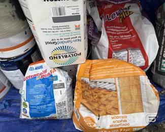 Tile Grout and adhesive