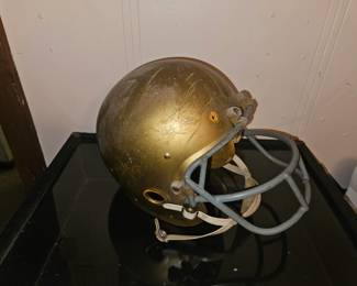 1970s Notre Dame football helmet Game used