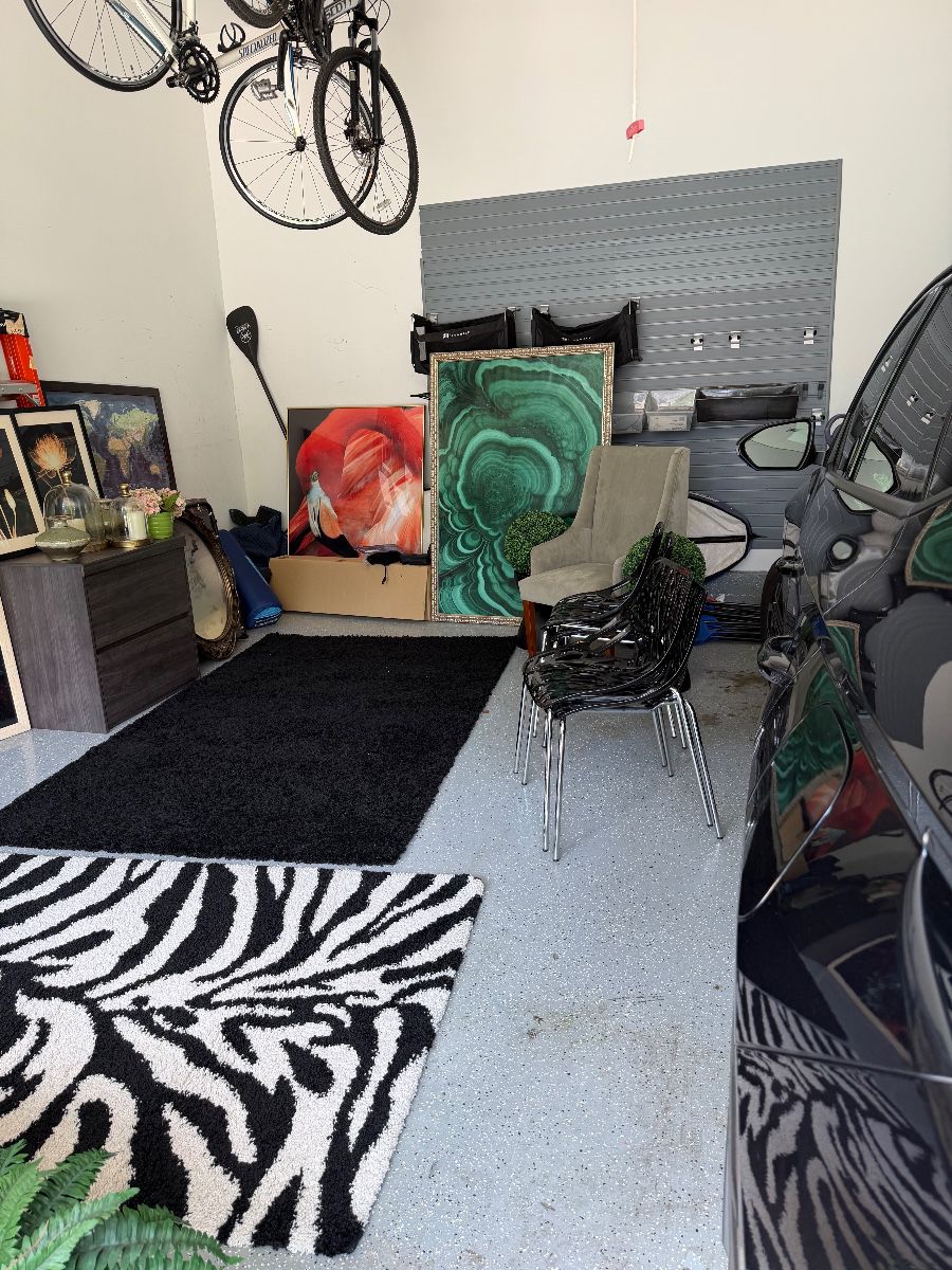 Multitude of art and rugs