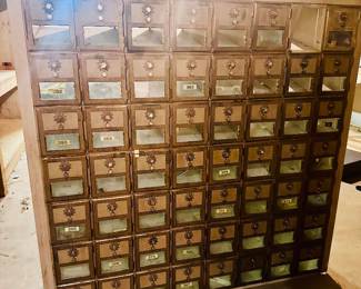 Large Vintage Brass Mailboxes- needs some work