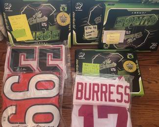 Signed authenticated jerseys