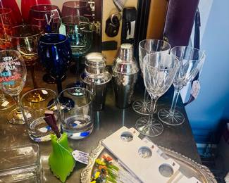 Pier 1 Glassware, Mikasa Crystal…
