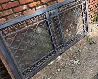 Vintage cast iron door