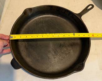 Vintage made in USA number 14 large cast-iron pan
