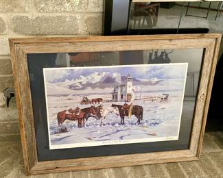 "Where Two Or More Are Gathered" by Fred Fellows 34X32 $135