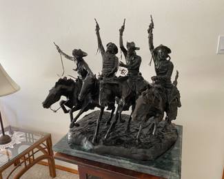 Frederic Remington After "Coming Through the Rye" 32 wide,27 deep, 29 high including base
