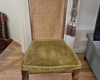 Thomasville Furniture Cellini Collection Italian Provincial Cane Back Dining Side Chair