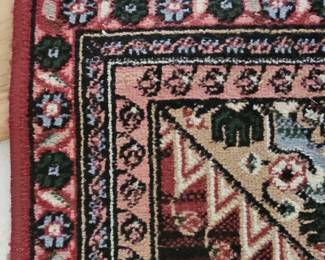 Hand-Knotted Wool Runner Rug - Geometric Tribal Design