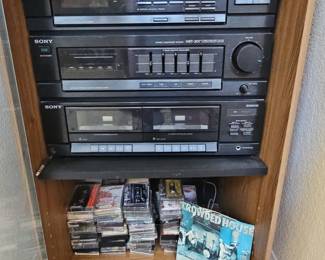 Cabinet, Stereo System & Tapes