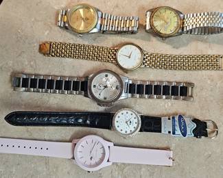 Collection of Five Assorted Fashion Wristwatches