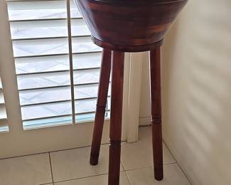 Mid-Century Modern Pomerantz Rosewood Salad Bowl on Stand