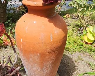 Large Terracotta Amphora with Rosette