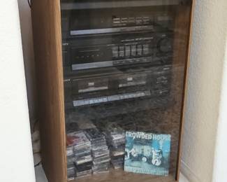 Vintage Sony Component Wood Cabinet