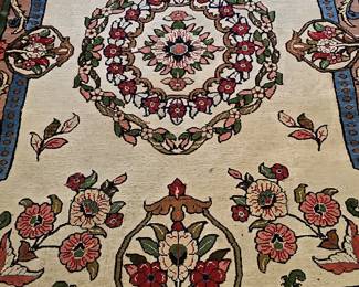 Persian Tabriz Floral Wool Area Rug