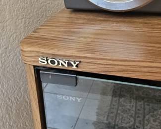 Vintage Sony Component Wood Cabinet