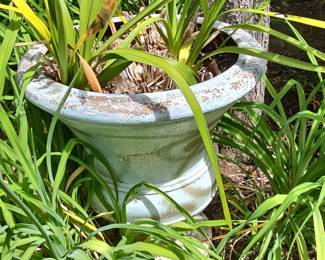 Vintage Cast Stone Garden Urn